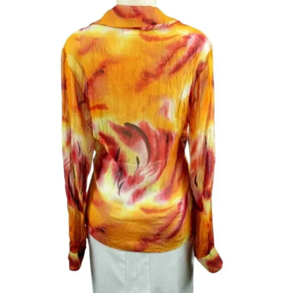 CHRISTIAN DIOR Abstract Sheer Blouse - Picture 4 of 5